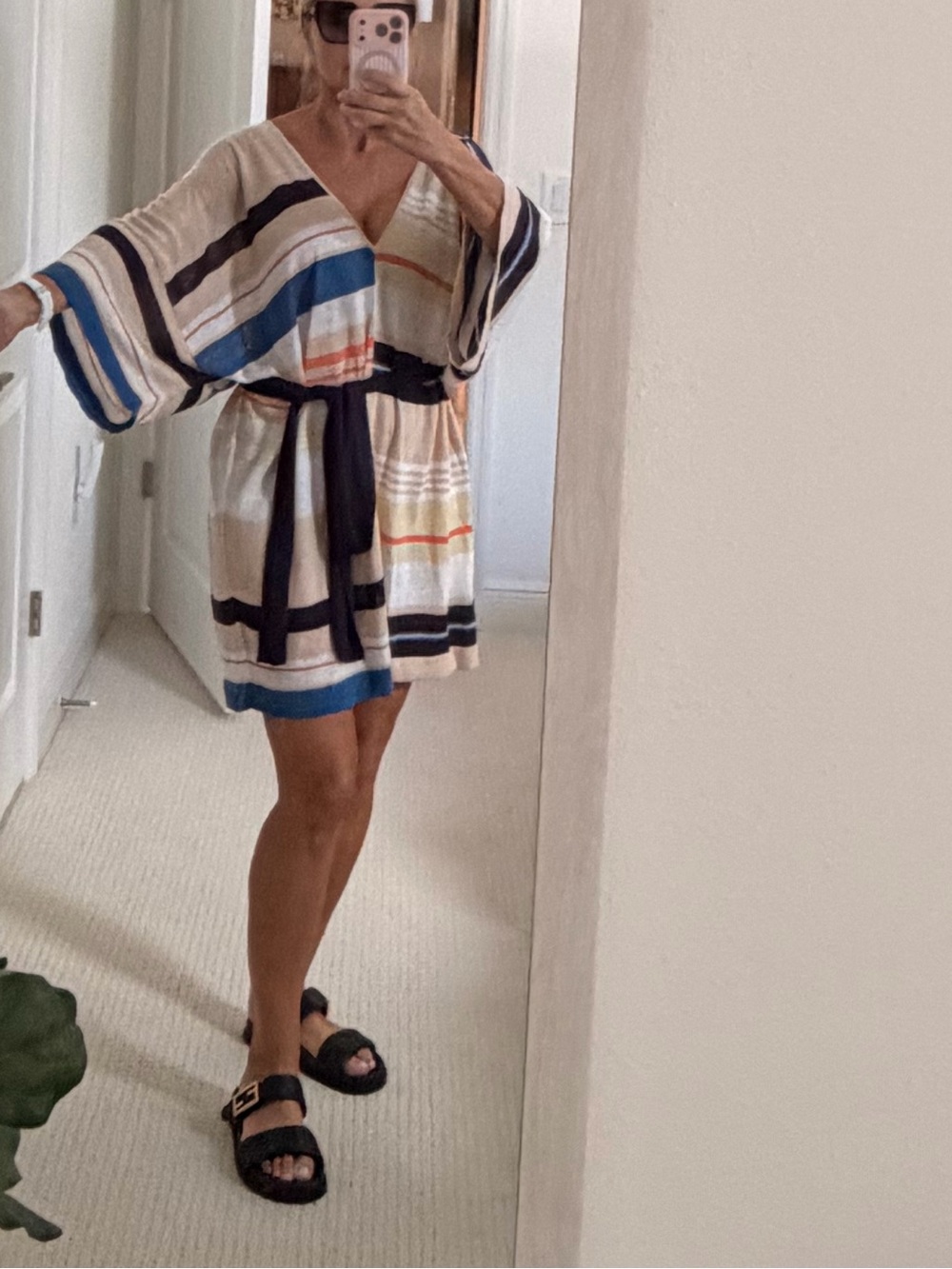 Victoria’s Secret Moda International Striped Beach Dress Cover Up S